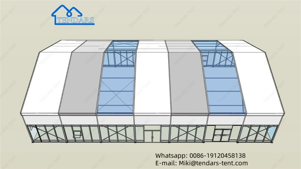 white a shape tent