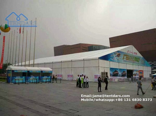 40 meter klar Span store handel viser telt med AC eller Heater for Expo hendelse