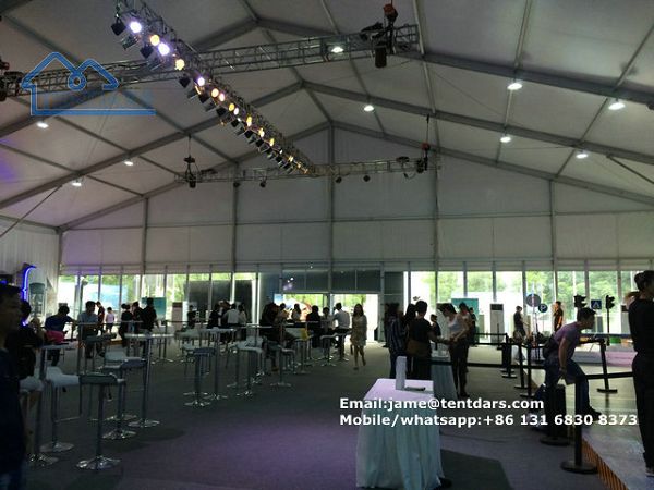 40 Meter Clear Span Huge Trade Show Tents With AC Or Heater For Expo Event